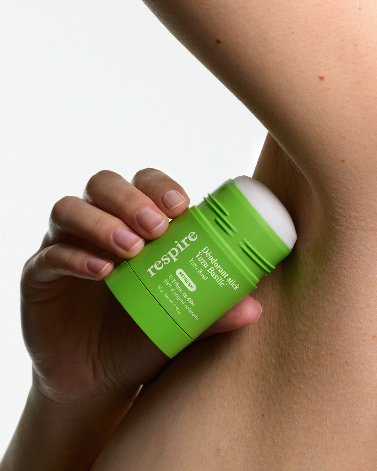 Natural Mineral Deodorant Stick 48h - Energizing Yuzu Basil