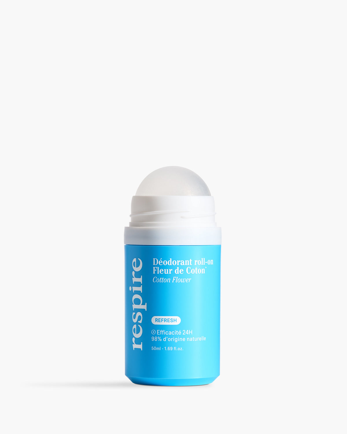 Refillable Roll-On Deodorant 24h - Cotton Flower